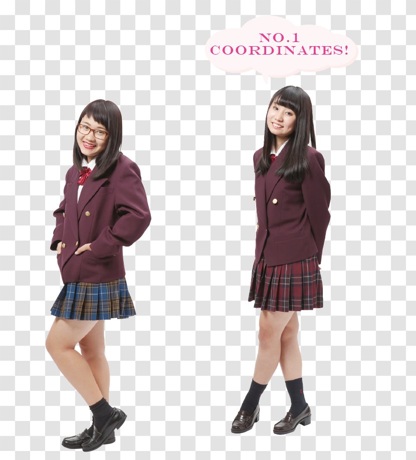 School Uniform Tartan Jacket Outerwear Coat - Watercolor Transparent PNG