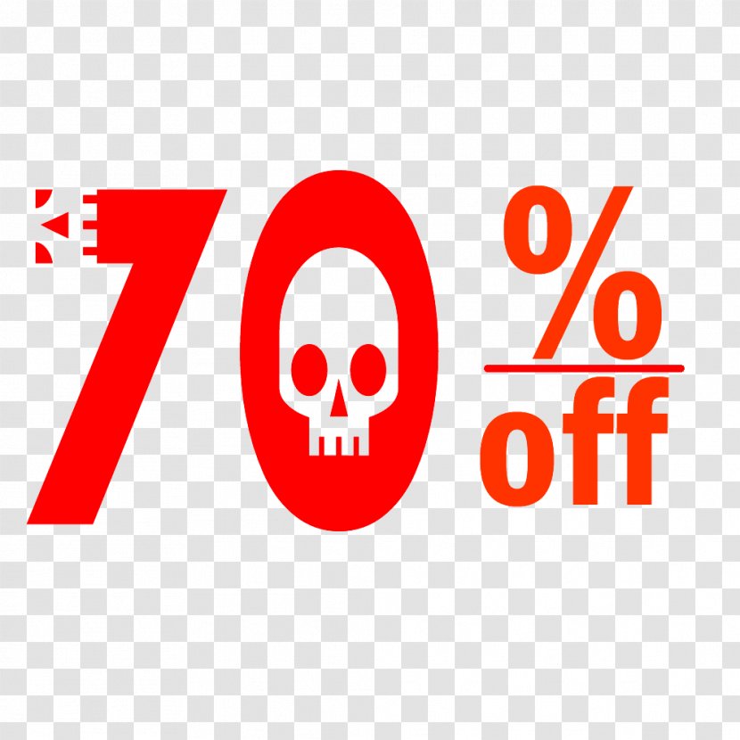 Halloween 70% Discount Tag. - Area - Logo Transparent PNG
