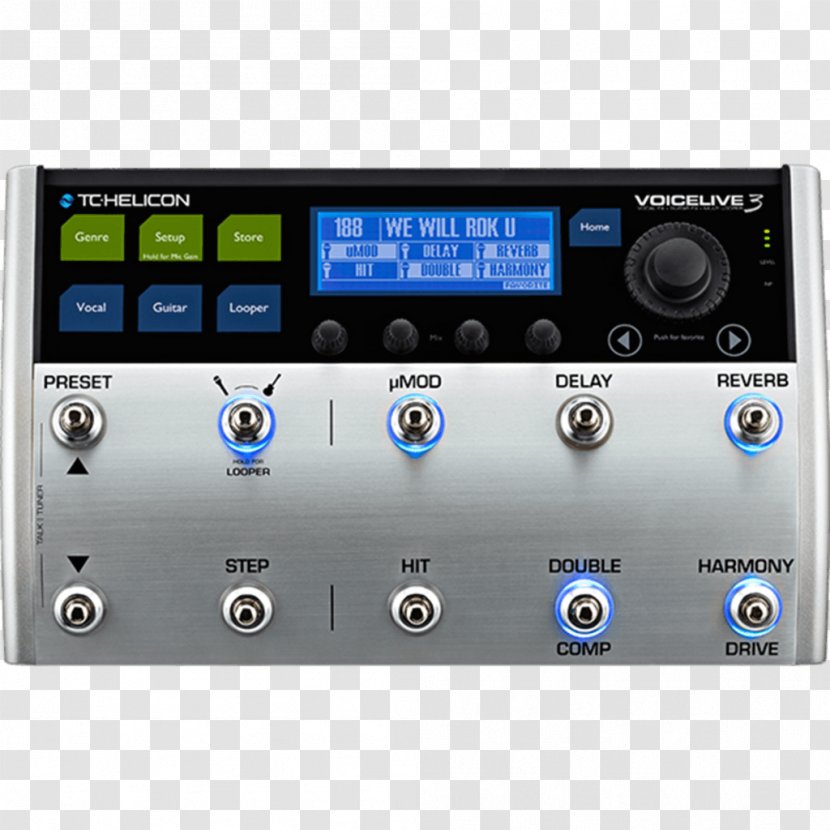 TC-Helicon VoiceLive 3 Effects Processors & Pedals TC Helicon Extreme Electronic - Tchelicon - Guitar Transparent PNG