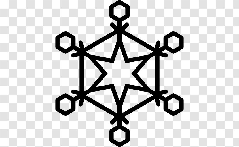 Snowflake Hexagon Clip Art - White Transparent PNG