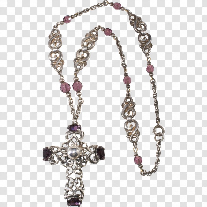 Necklace Pink M Rosary Bead Charms & Pendants Transparent PNG