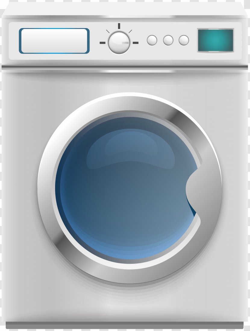 Washing Machines Clip Art Image Laundry Vector Graphics - Home Appliance - Machine Transparent PNG