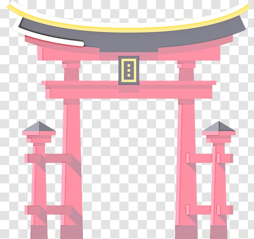 Torii Pink Temple Place Of Worship Shrine - Architecture - Shinto Transparent PNG