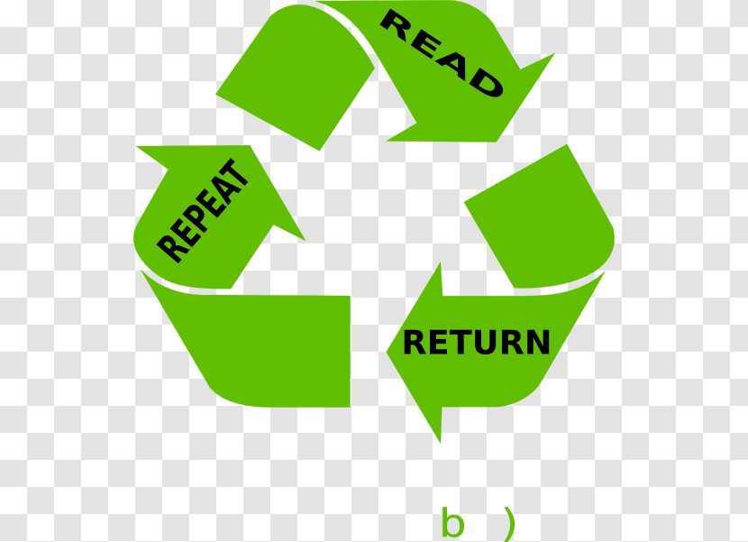Paper Recycling Symbol Clip Art - Waste - Return Books Cliparts Transparent PNG