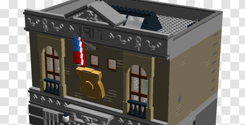 Facade Police Station Modular Building - Wood - Lego Buildings Transparent PNG