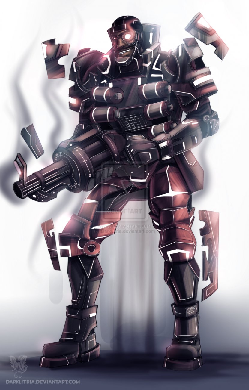 Team Fortress 2 Cyborg Robot Mercenary DeviantArt - Action Figure Transparent PNG
