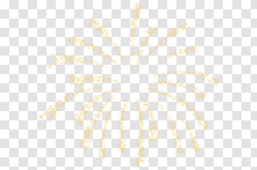 Line Point Font - Yellow - Firework Transparent PNG