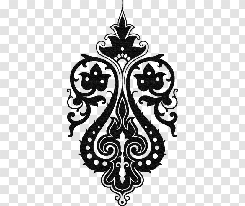 Ornament Stencil Drawing Clip Art - Silhouette - Design Transparent PNG