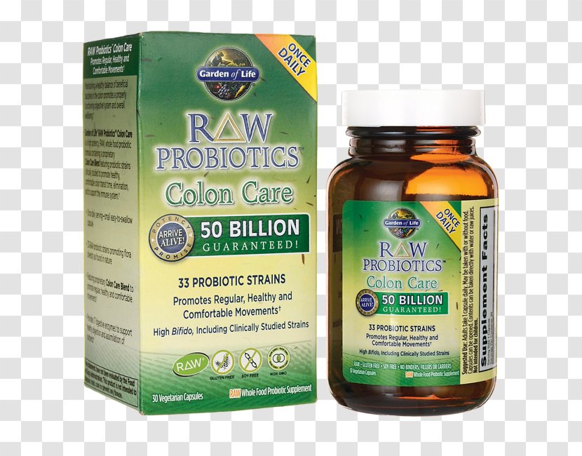 Probiotic Dietary Supplement Raw Foodism Garden Lactobacillus Acidophilus Transparent PNG