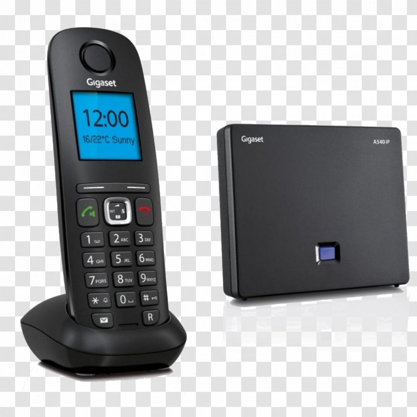 Gigaset Communications VoIP Phone Cordless Telephone A540 - Cellular Network - Session Initiation Protocol Transparent PNG