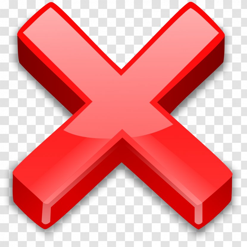Symbol Multiplication Sign Icon - Cancel Button Transparent Transparent PNG
