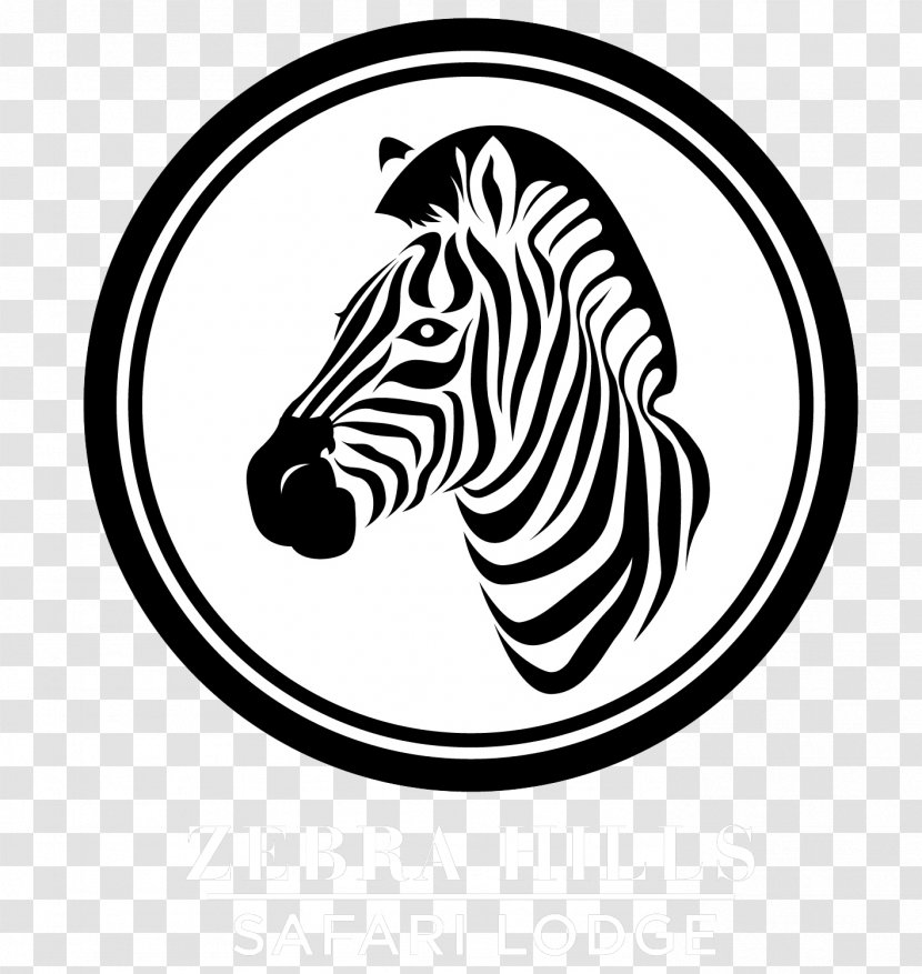 Zebra Logo Horse - Monochrome Transparent PNG