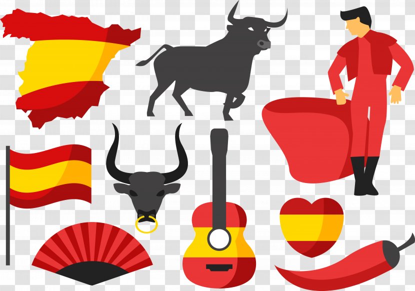 Spain Cattle Bullfighting Clip Art - Spanishstyle - Tools For Transparent PNG