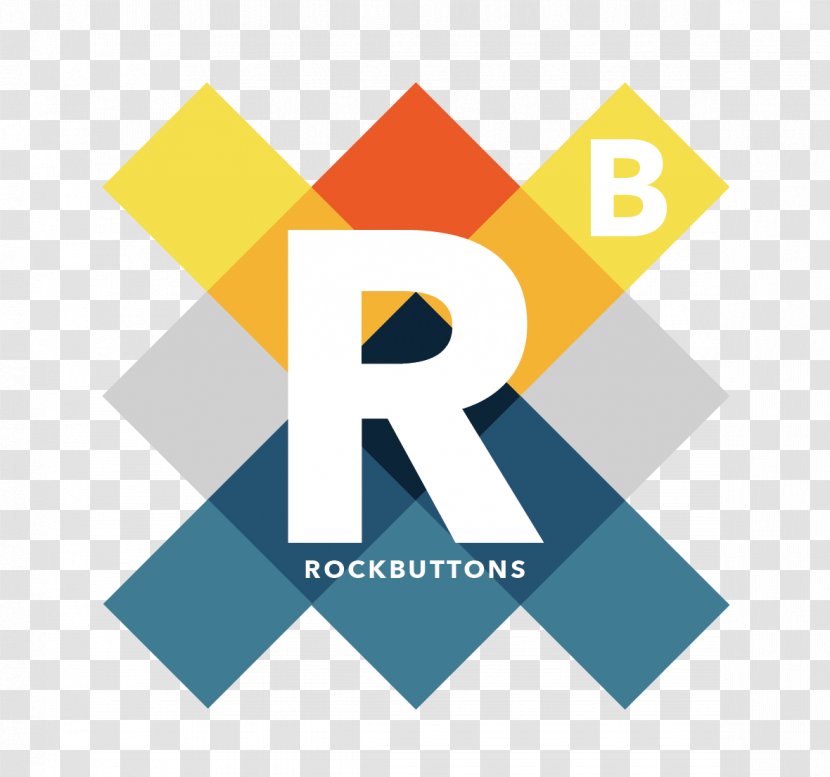 RockButtons.com Pin Badges Logo Embellishment - Text - Button Transparent PNG