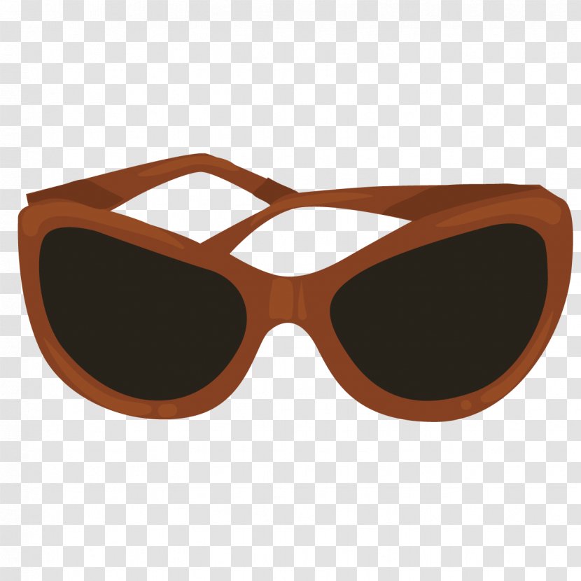 Goggles Handbag High-heeled Footwear Clip Art - Vision Care - Brown Sunglasses Transparent PNG