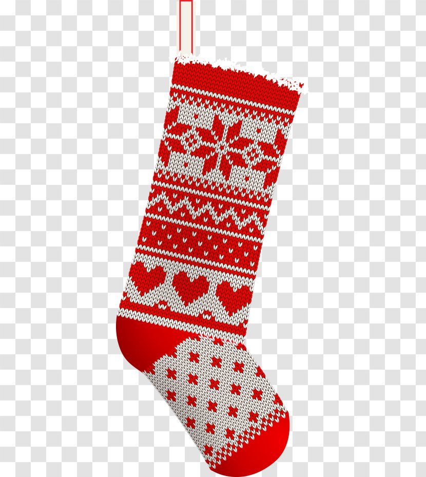 Scandinavian Christmas Stockings: Classic Designs To Knit For The Holidays Stock Photography - Decoration - Vector Red Socks Transparent PNG