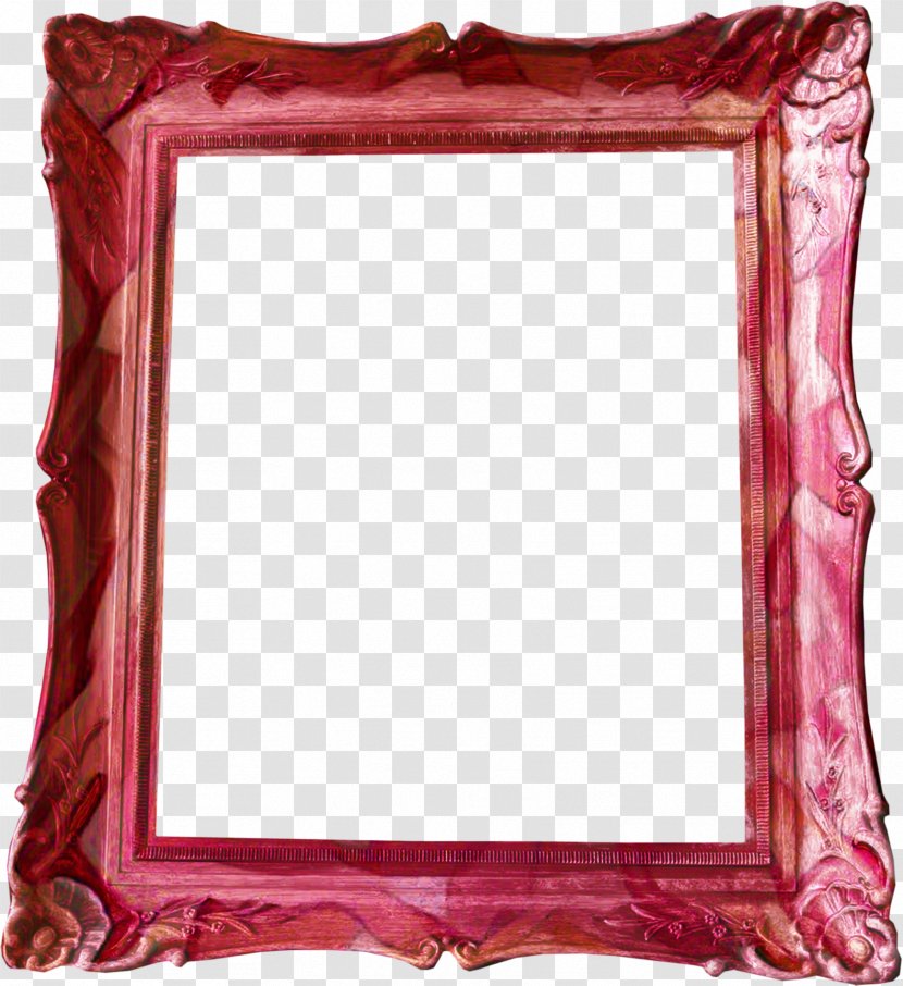 Background Pink Frame - Mirror - Furniture Interior Design Transparent PNG