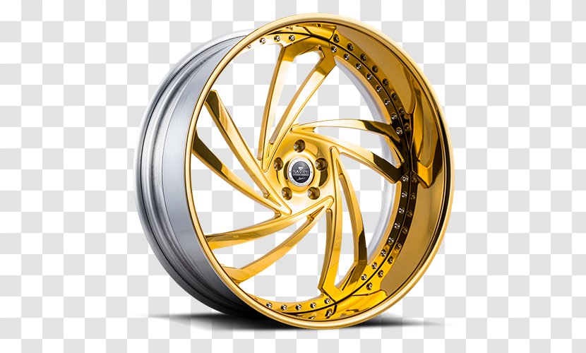 Alloy Wheel Car Rim Savini Wheels - Yellow Transparent PNG