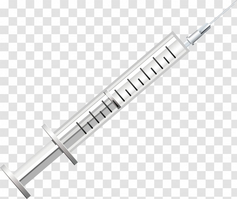 Syringe Hypodermic Needle Medicine Nursing Clip Art - Vector Material Transparent PNG
