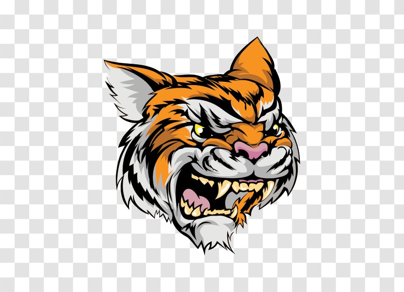 Cats Cartoon - Bengal Tiger - Smile Logo Transparent PNG
