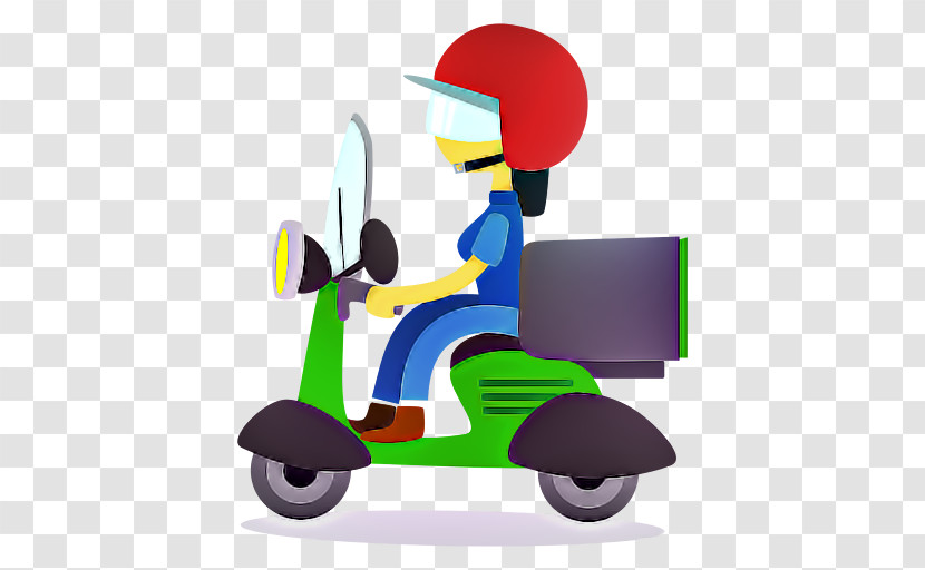 Cartoon Transport Vehicle Scooter Riding Toy Transparent PNG