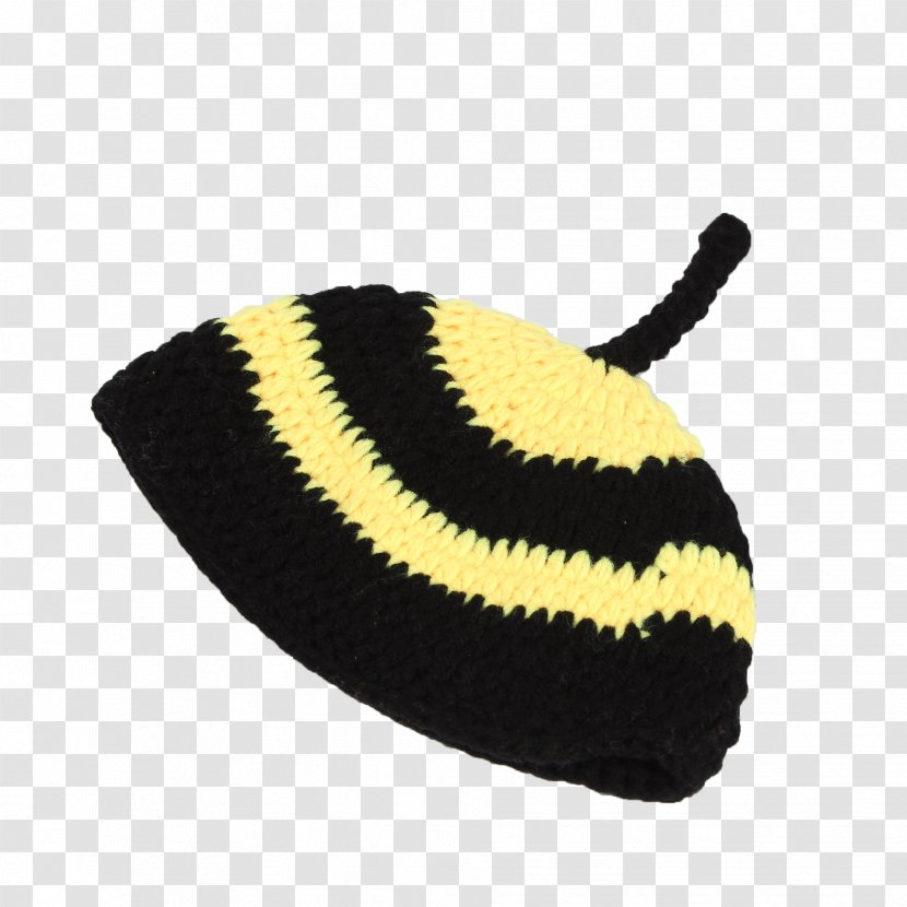 Bee Infant Hat Crochet Knit Cap - Child - Handmade Transparent PNG