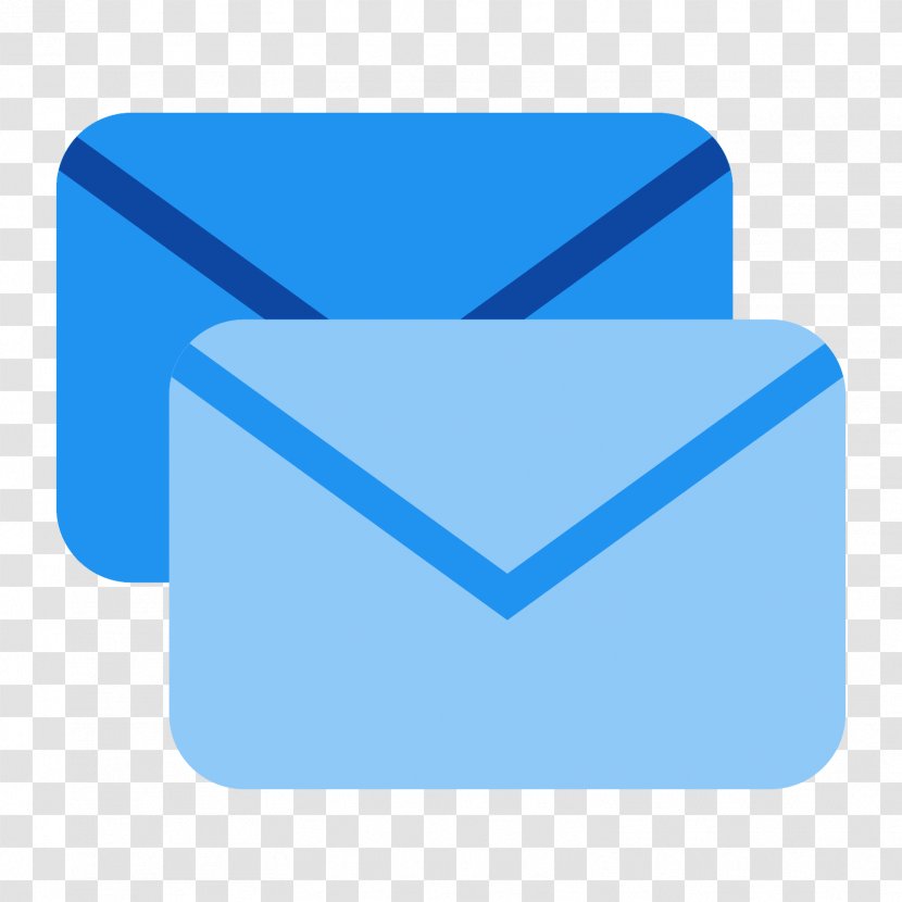 Mobile App Development Email Service - Electric Blue - Envelope Transparent PNG