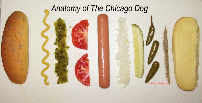 Chicago-style Hot Dog Pickled Cucumber - Hotdog Transparent PNG
