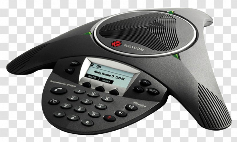 Polycom VoIP Phone Telephone Conference Call Voice Over IP - Soundstation 2 - Multimedia Transparent PNG