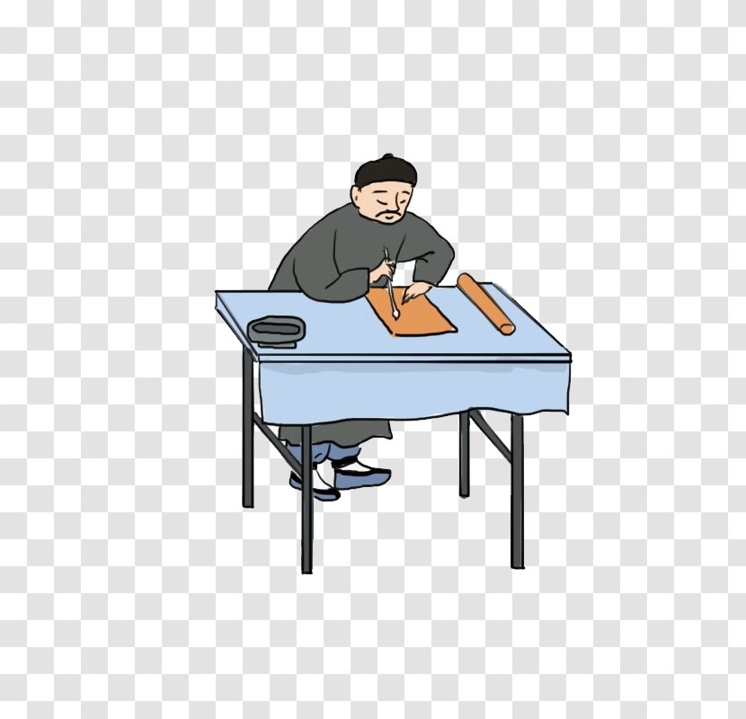 Cartoon Download Image Illustration - Desk - Antiguo Instrumento Transparent PNG