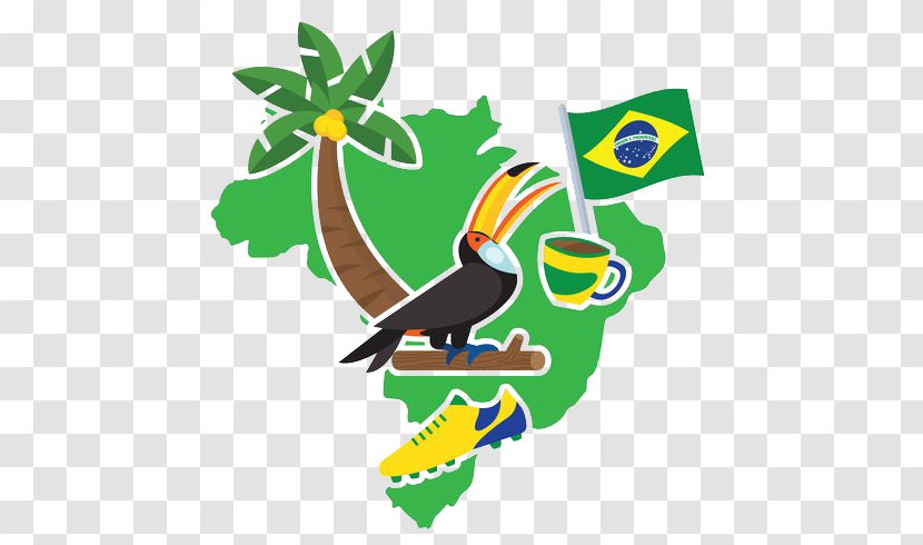 Rio De Janeiro Flag Of Brazil Illustration - Banner - Coco The Parrot Cup Sneakers Transparent PNG