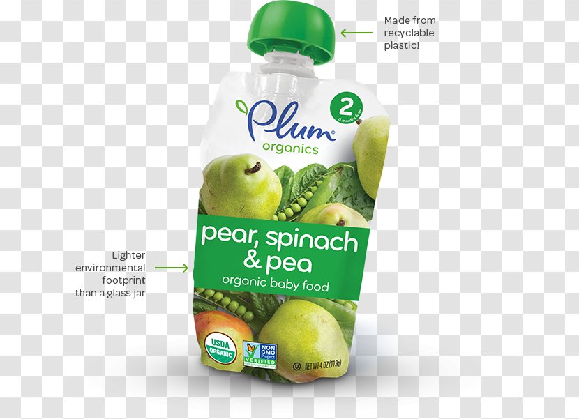 Baby Food Organic Pea Vegetable - Flavor Transparent PNG