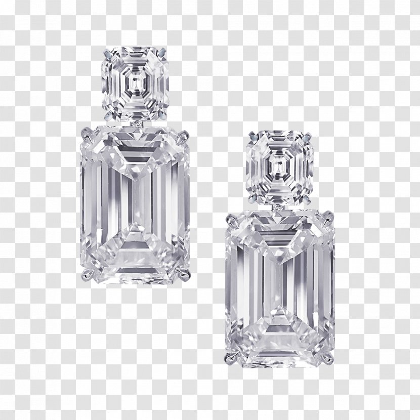 Diamond Earring Jewellery Emerald - Carat Transparent PNG