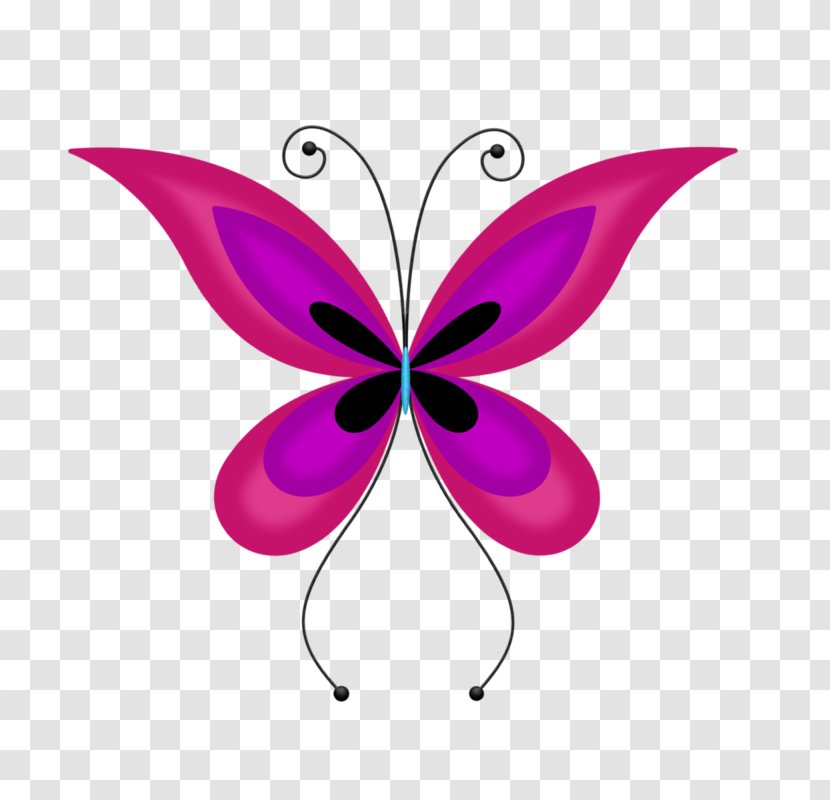 Butterfly Nymphalidae Insect Clip Art - Pink Transparent PNG