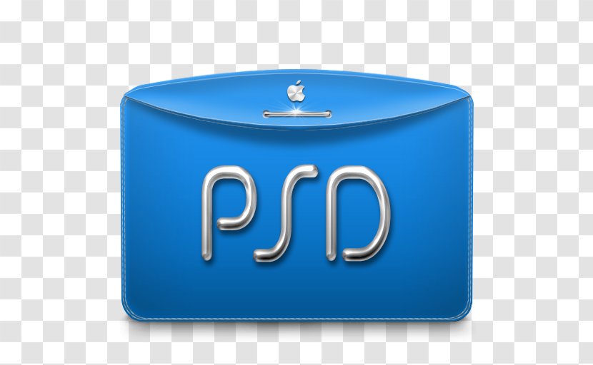 Electric Blue Brand - Folder Text Adobe PSD Transparent PNG