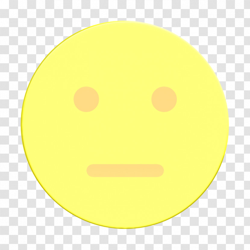 Emoticon Icon Neutral Icon Transparent PNG