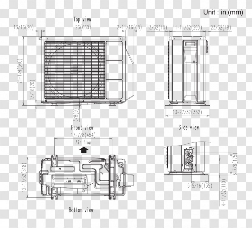 Wiring Diagram HVAC Floor Plan Air Conditioning Room - Cable Harness - Schematic Transparent PNG