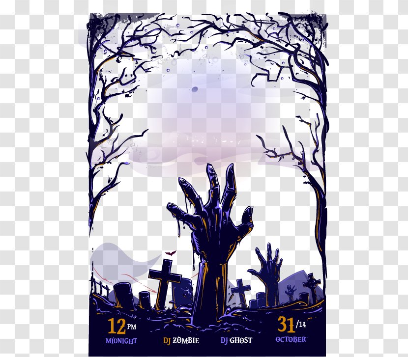 Poster Halloween Graphic Design - All Saints Day - Material Transparent PNG