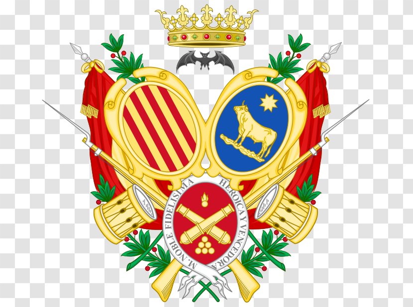 Escudo De Teruel Coat Of Arms Escutcheon Bat - The Crown Aragon Transparent PNG