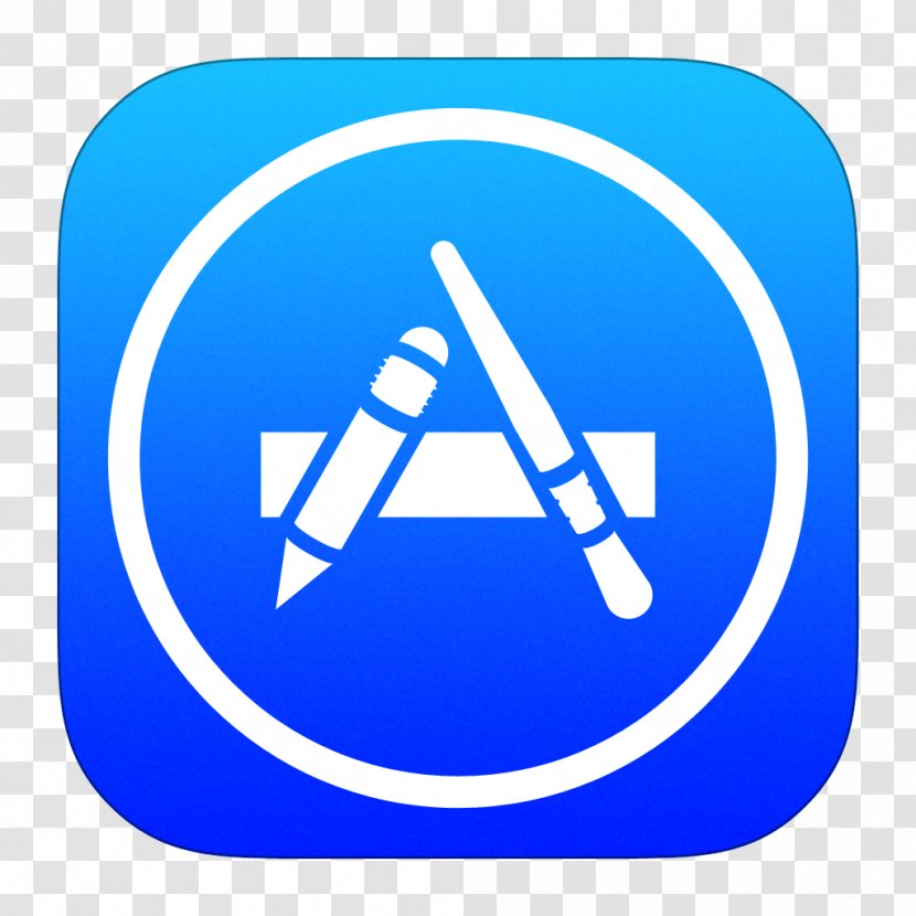 Blue Computer Icon Area Text - App Store Transparent PNG
