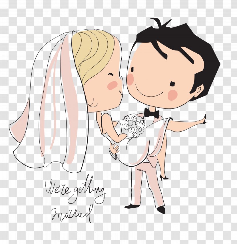 Wedding Invitation Bridegroom Illustration - Cartoon - Characters Transparent PNG