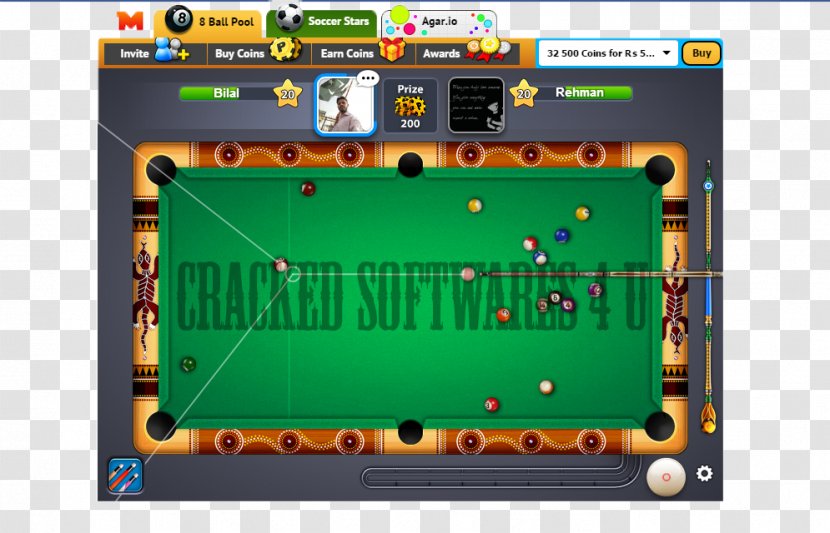 8 Ball Pool Eight-ball Billiards Game - Video Transparent PNG