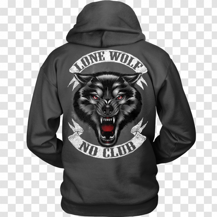 Hoodie T-shirt Top Clothing - Hat - Dark Wolf Transparent PNG