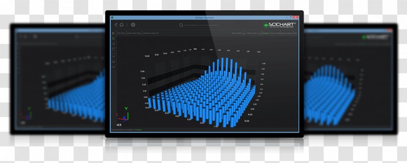 Bar Chart Graphics Cards & Video Adapters 3D Computer - Display Device - Silver Light Transparent PNG