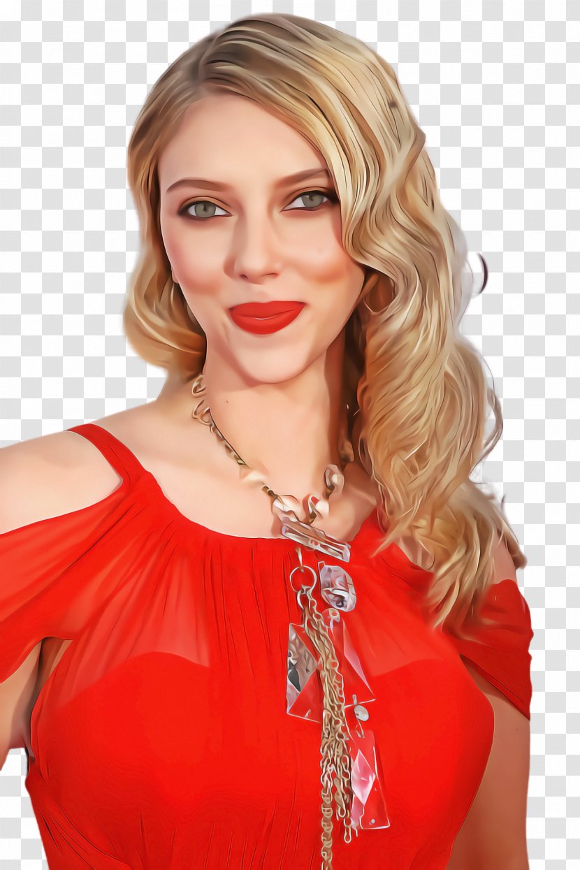 Hair Blond Red Clothing Hairstyle - Costume Shoulder Transparent PNG