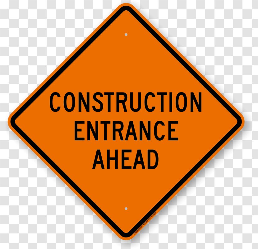 Roadworks Warning Sign Traffic - Text - Construction Personnel Transparent PNG