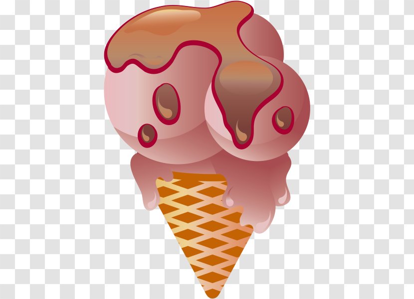 Neapolitan Ice Cream Cones Food - Sweetness Transparent PNG