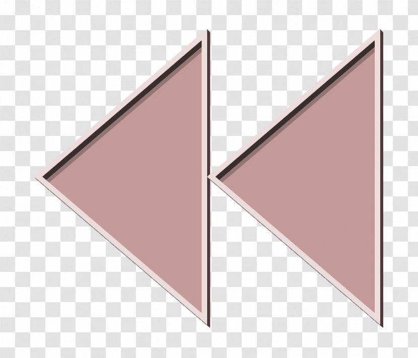 Back Icon Backward Before - Brown - Metal Rectangle Transparent PNG