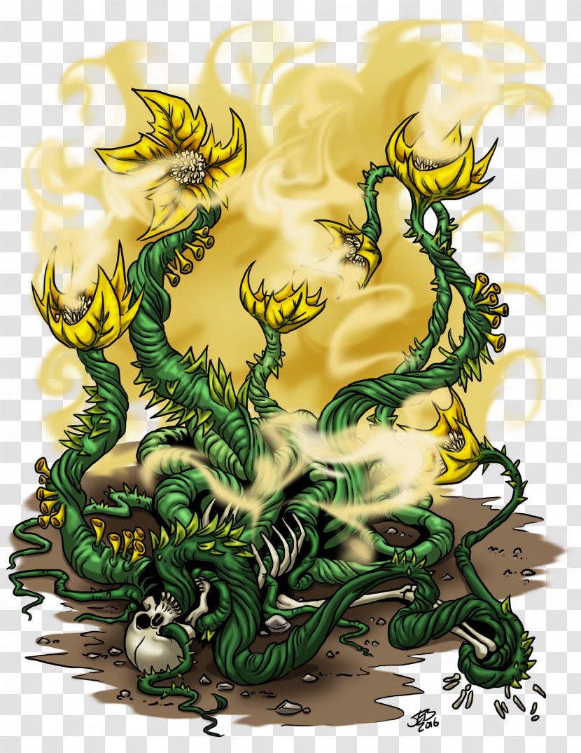 Dungeons & Dragons Yellow Musk Creeper Art Fantasy - Organism - Dragon Transparent PNG