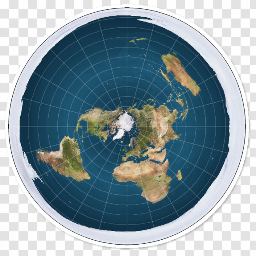 Flat Earth Society World Map - Spherical Transparent PNG